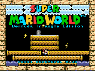 Super Mario World - Bermuda Triangle Edition Title Screen